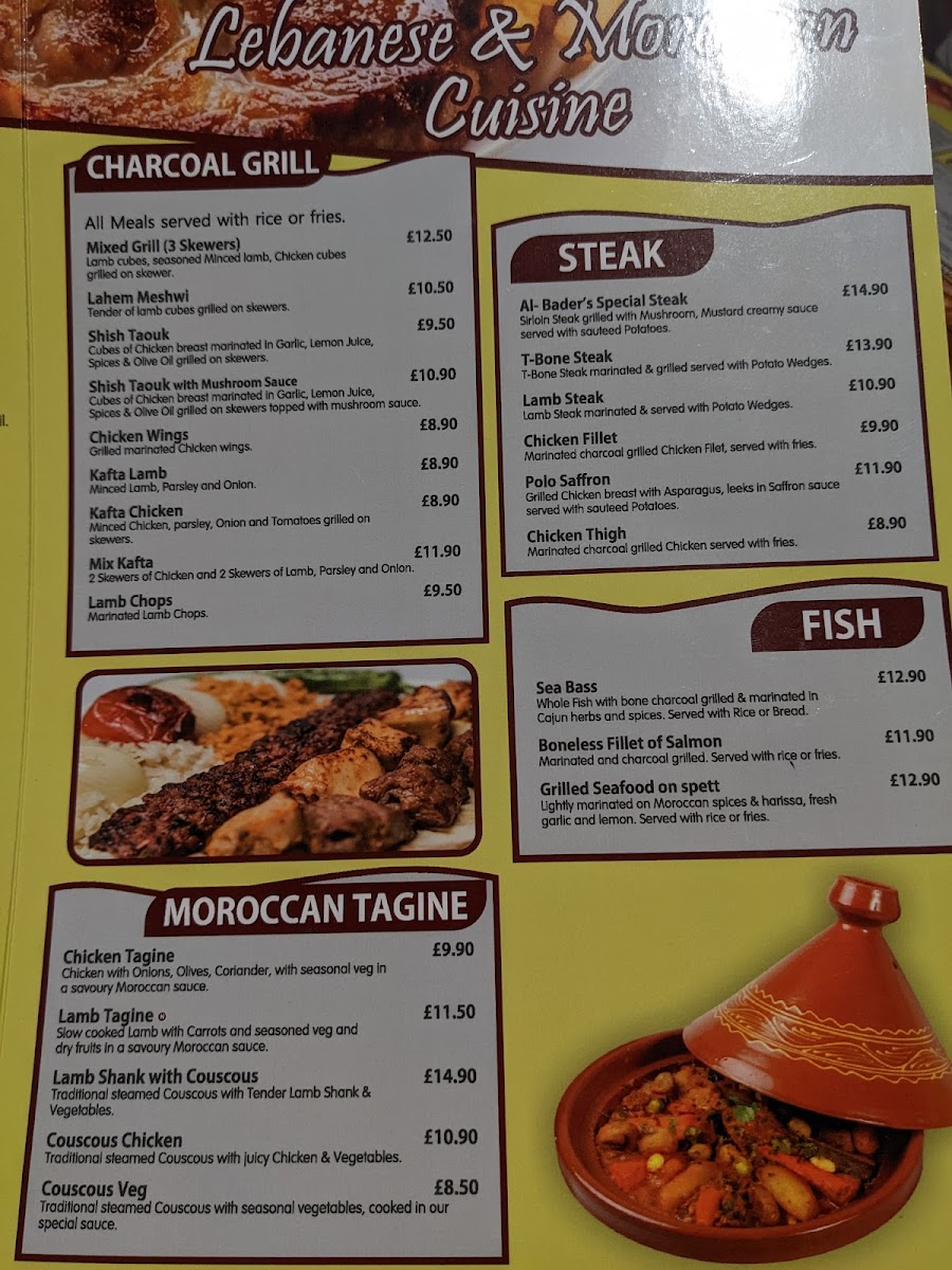 Menu Al-Bader Restaurant Coventry-4