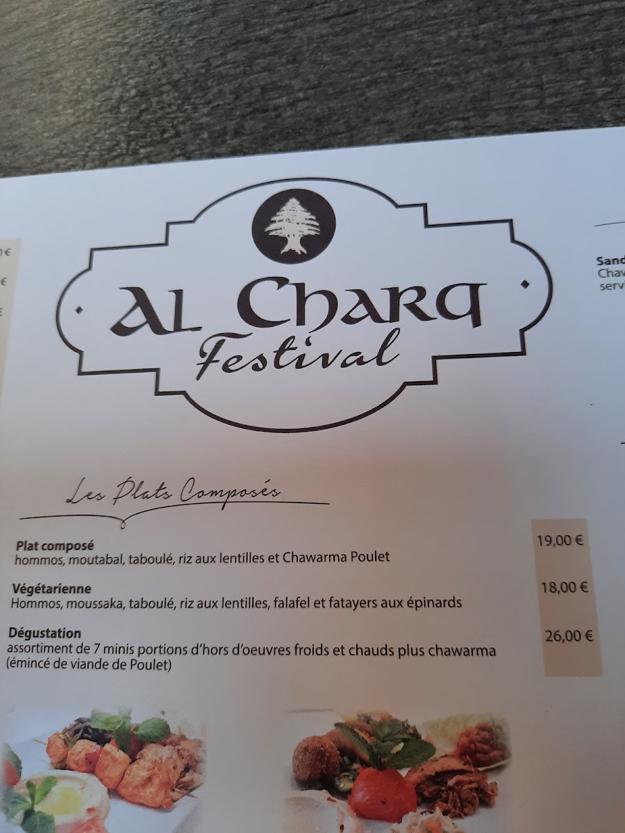 Menu Al Charq-2