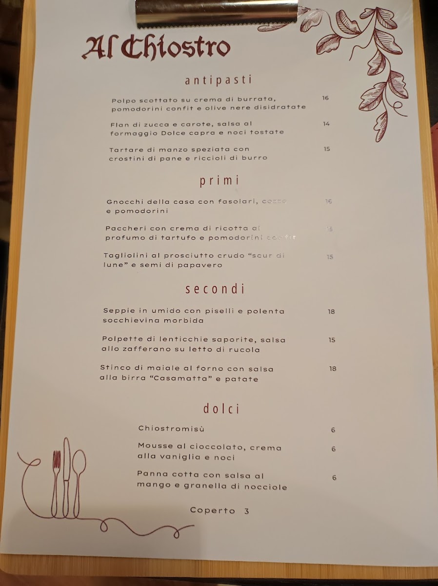 Menu Al Chiostro Bistrò-2