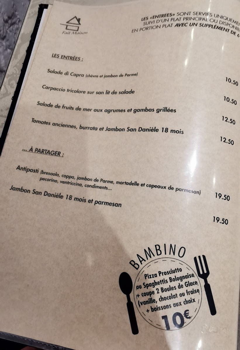Menu Al Dente - Restaurant Italien À Agen-2