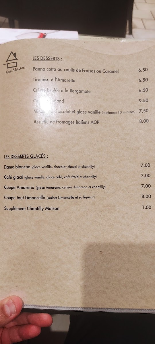 Menu Al Dente - Restaurant Italien À Agen-4