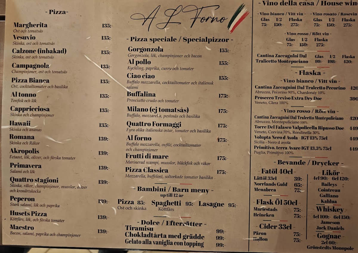 Menu Al Forno Stockholm-3