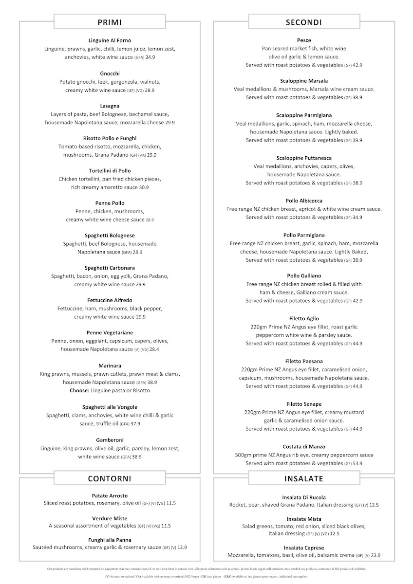 Menu Al Forno-1