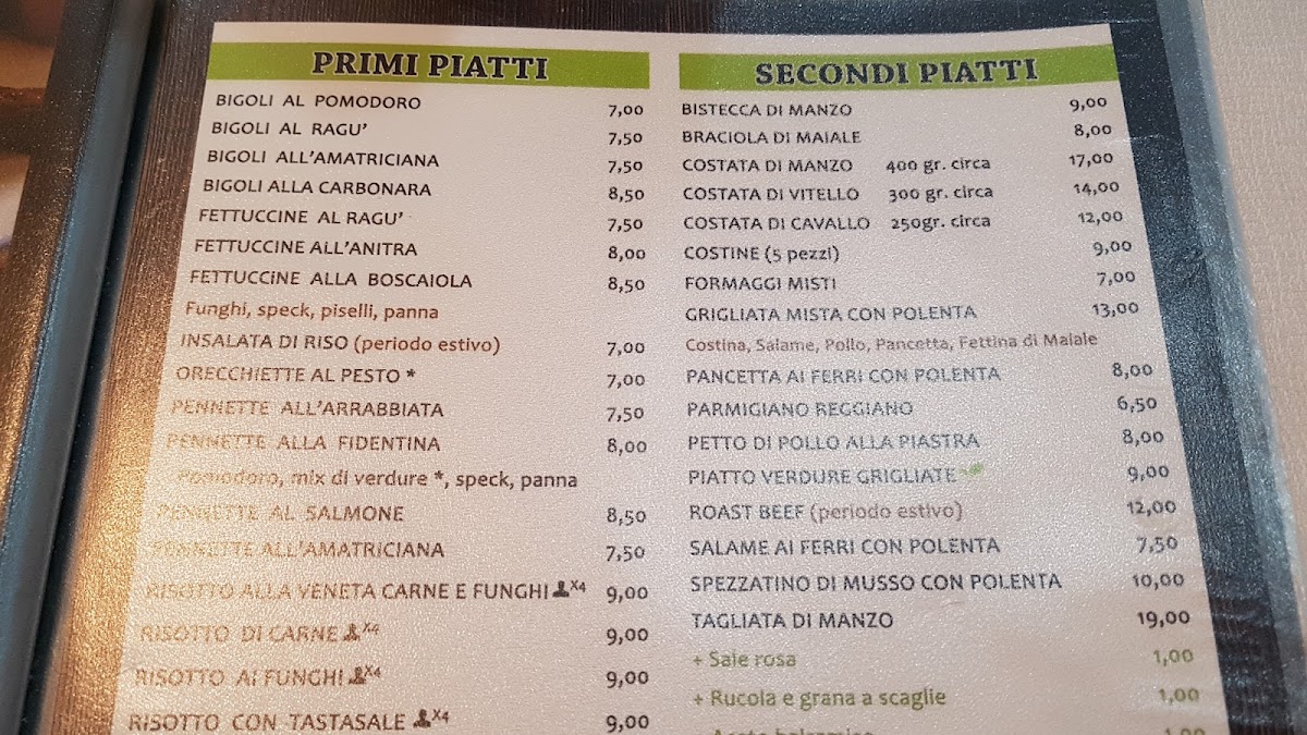 Menu Al Mulino Pizzeria Trattoria-2