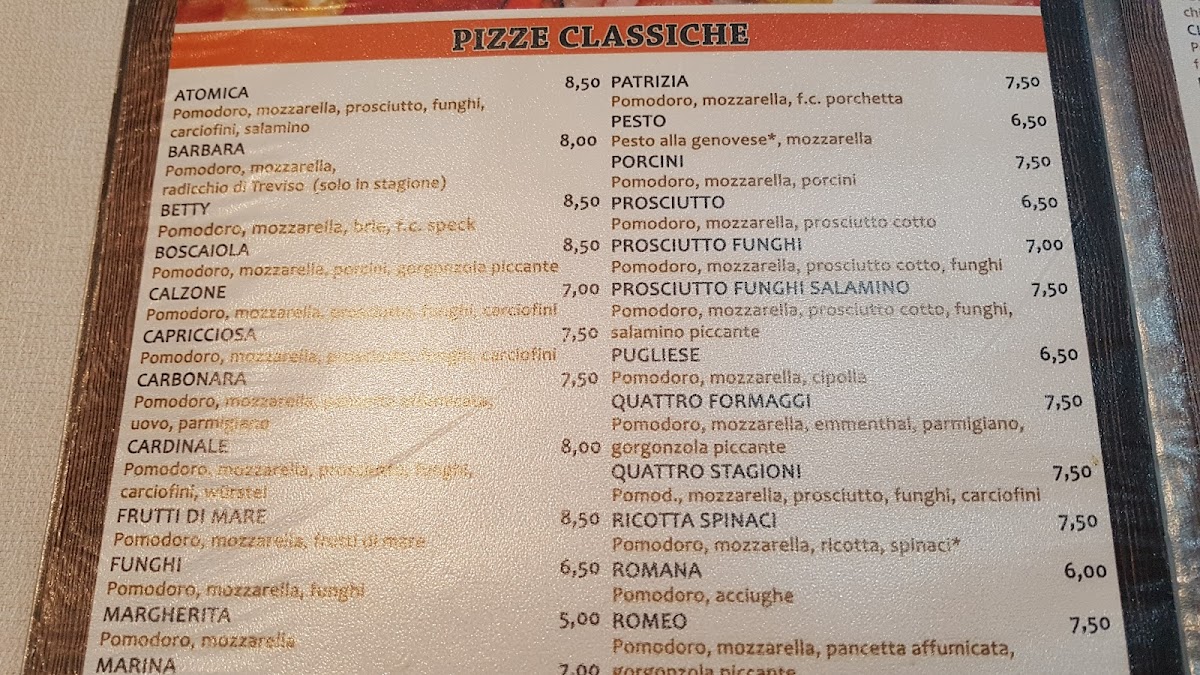 Menu Al Mulino Pizzeria Trattoria-5