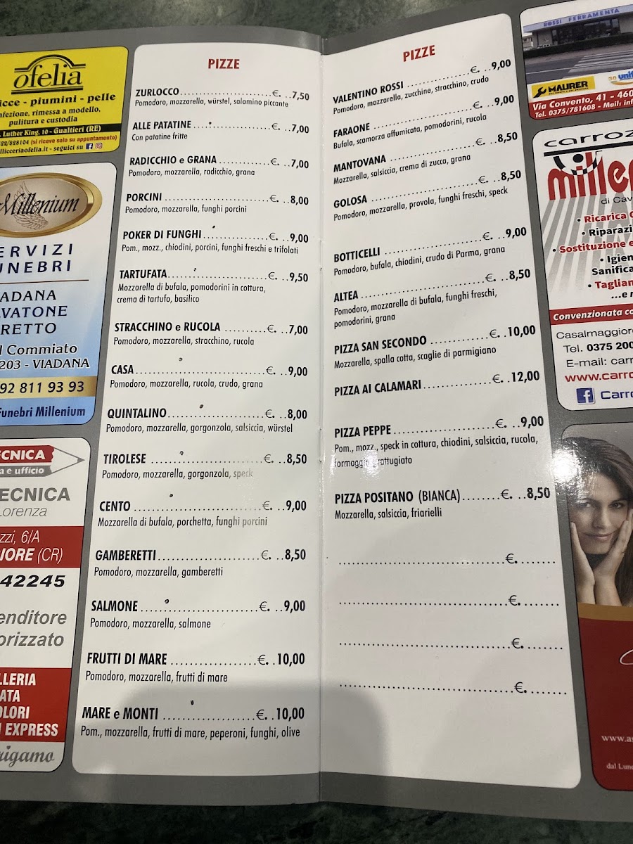 Menu Al Nuovo Faraone-2