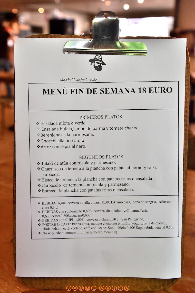 Menu Al Passatore | Santaló-6