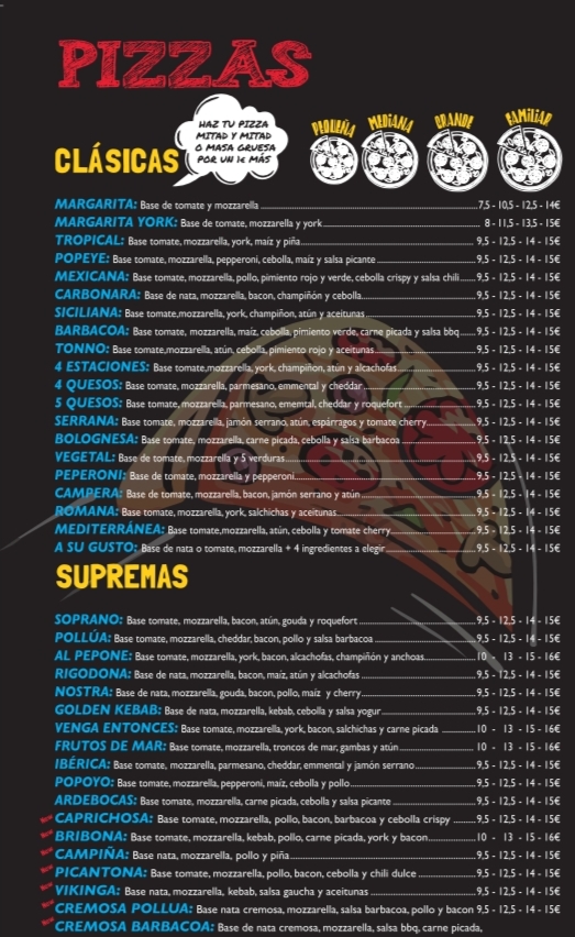 Menu Al Pepone Pizzería Íllora-1