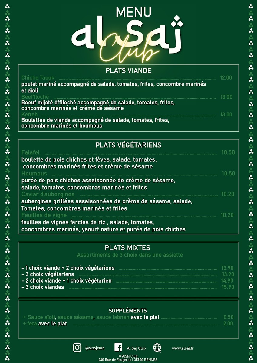 Menu Al Saj Club-8