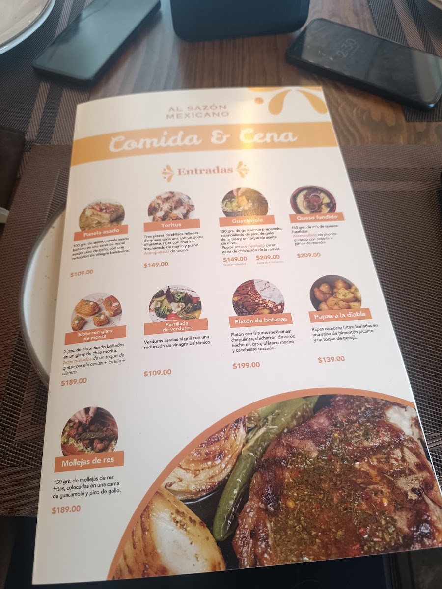 Menu Al Sazón Mexicano-2