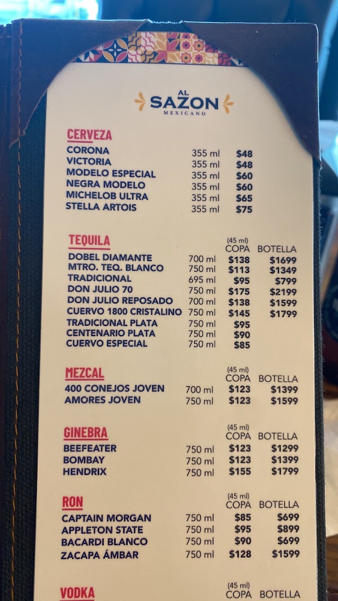 Menu Al Sazón Mexicano-5