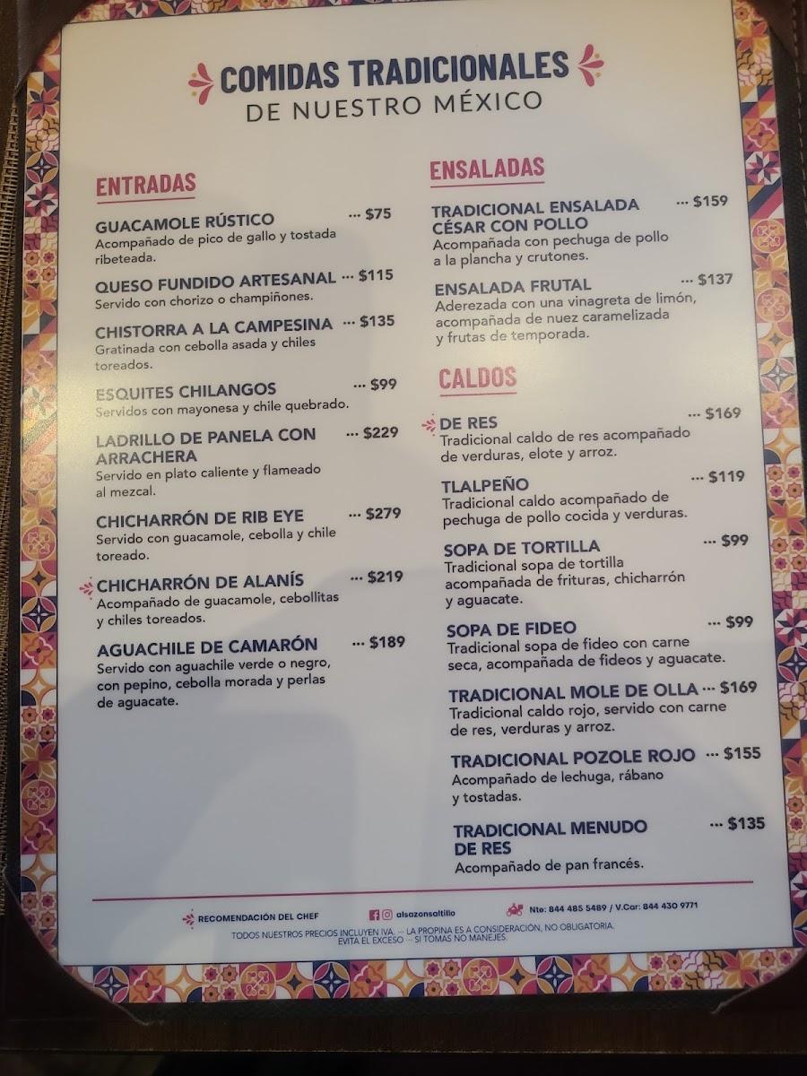 Menu Al Sazón Mexicano-7