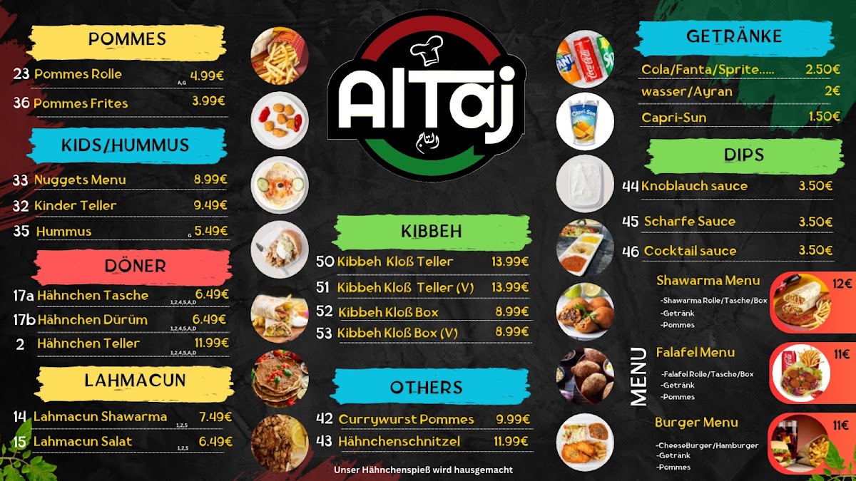 Menu Al Taj-2