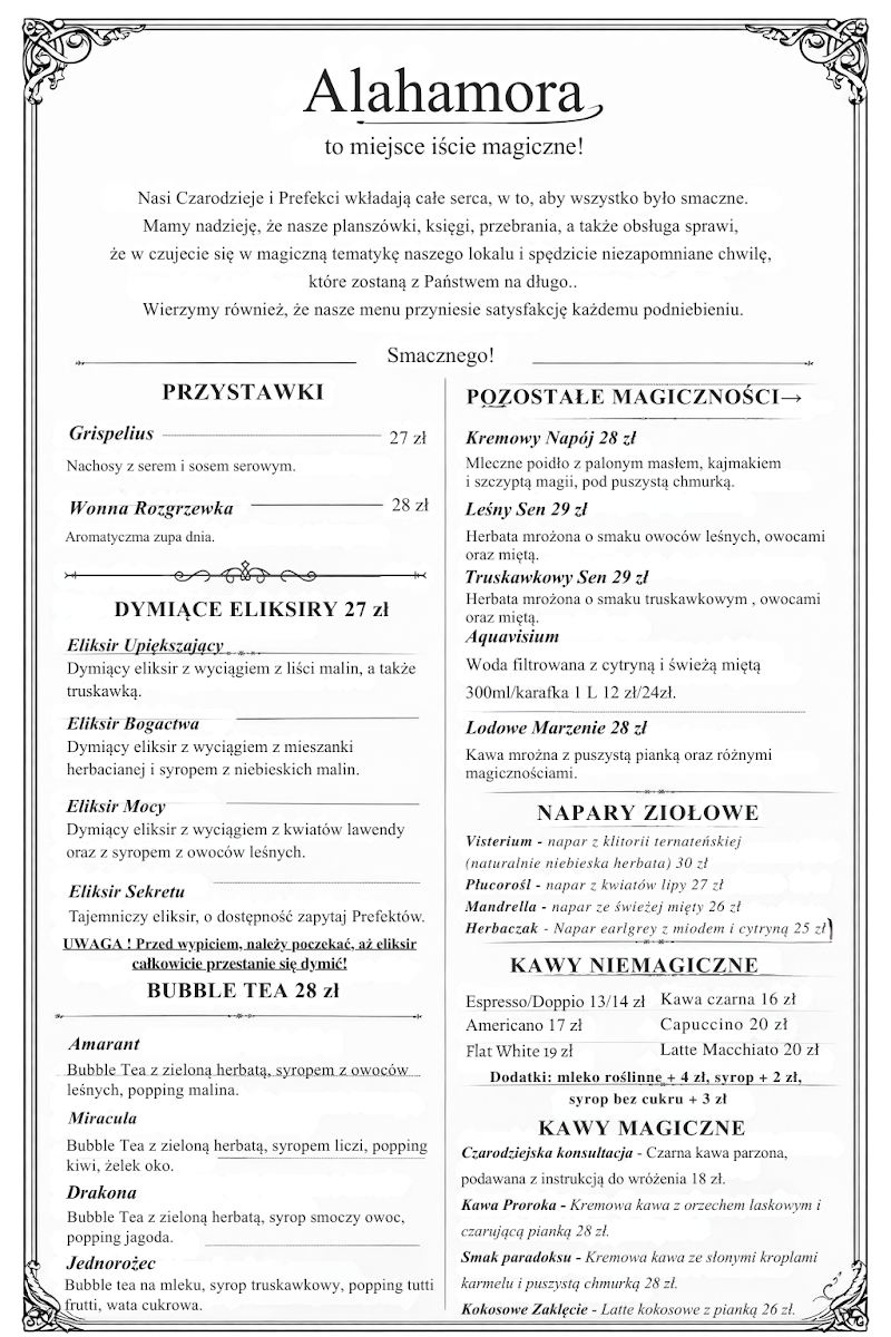 Menu Alahamora Magiczna Kawiarnia-2