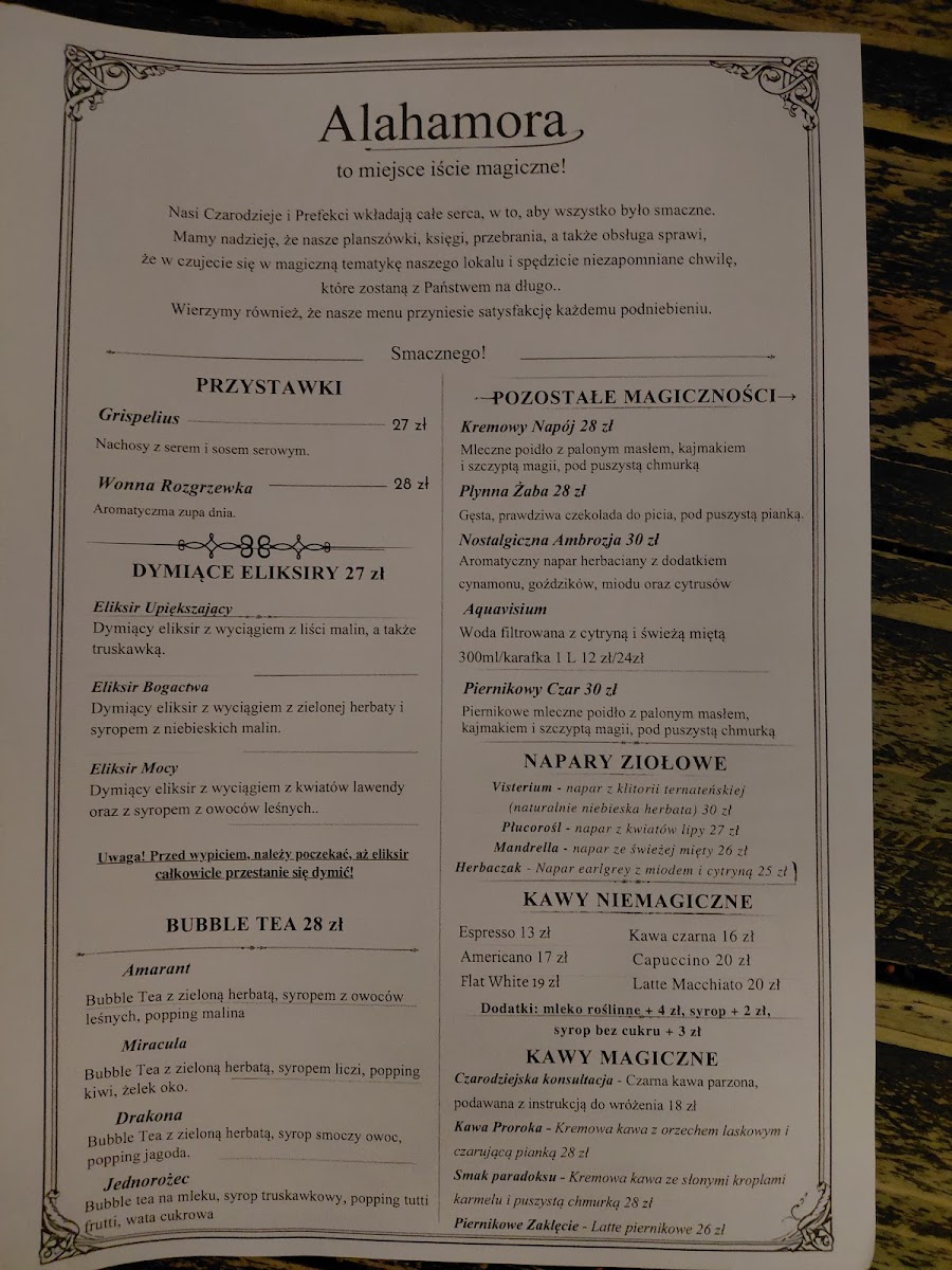 Menu Alahamora Magiczna Kawiarnia-5