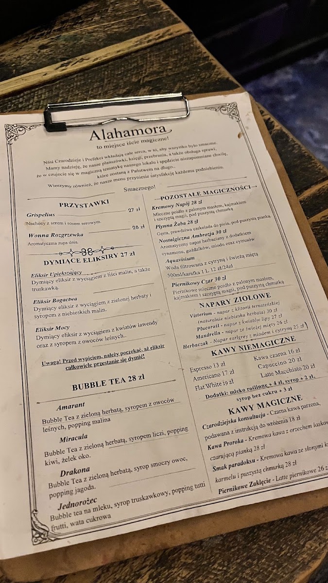 Menu Alahamora Magiczna Kawiarnia-7