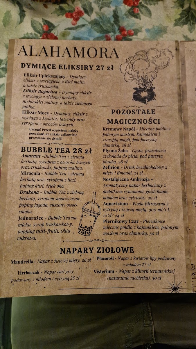 Menu Alahamora Magiczna Kawiarnia-9