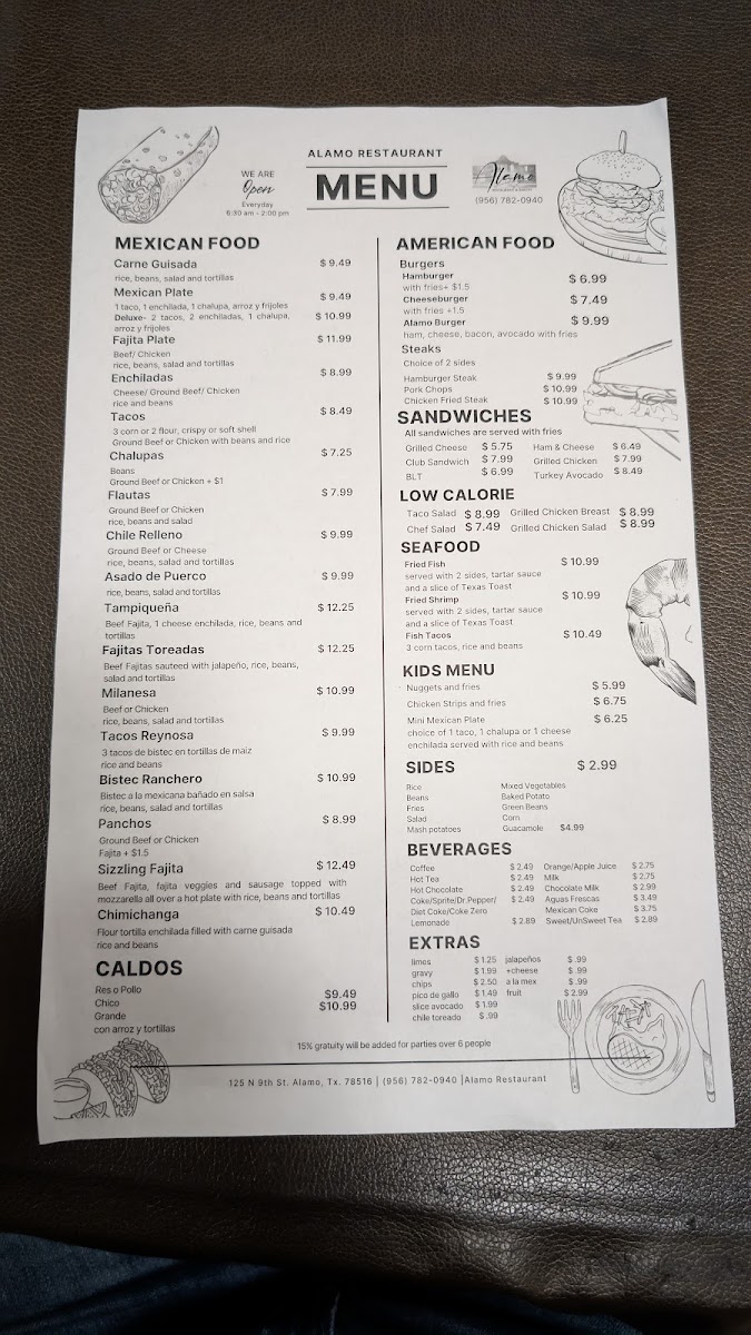 Menu Alamo Restaurant-1