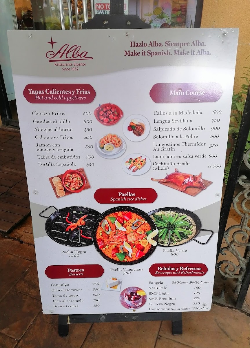 Menu Alba Restaurante Español-2