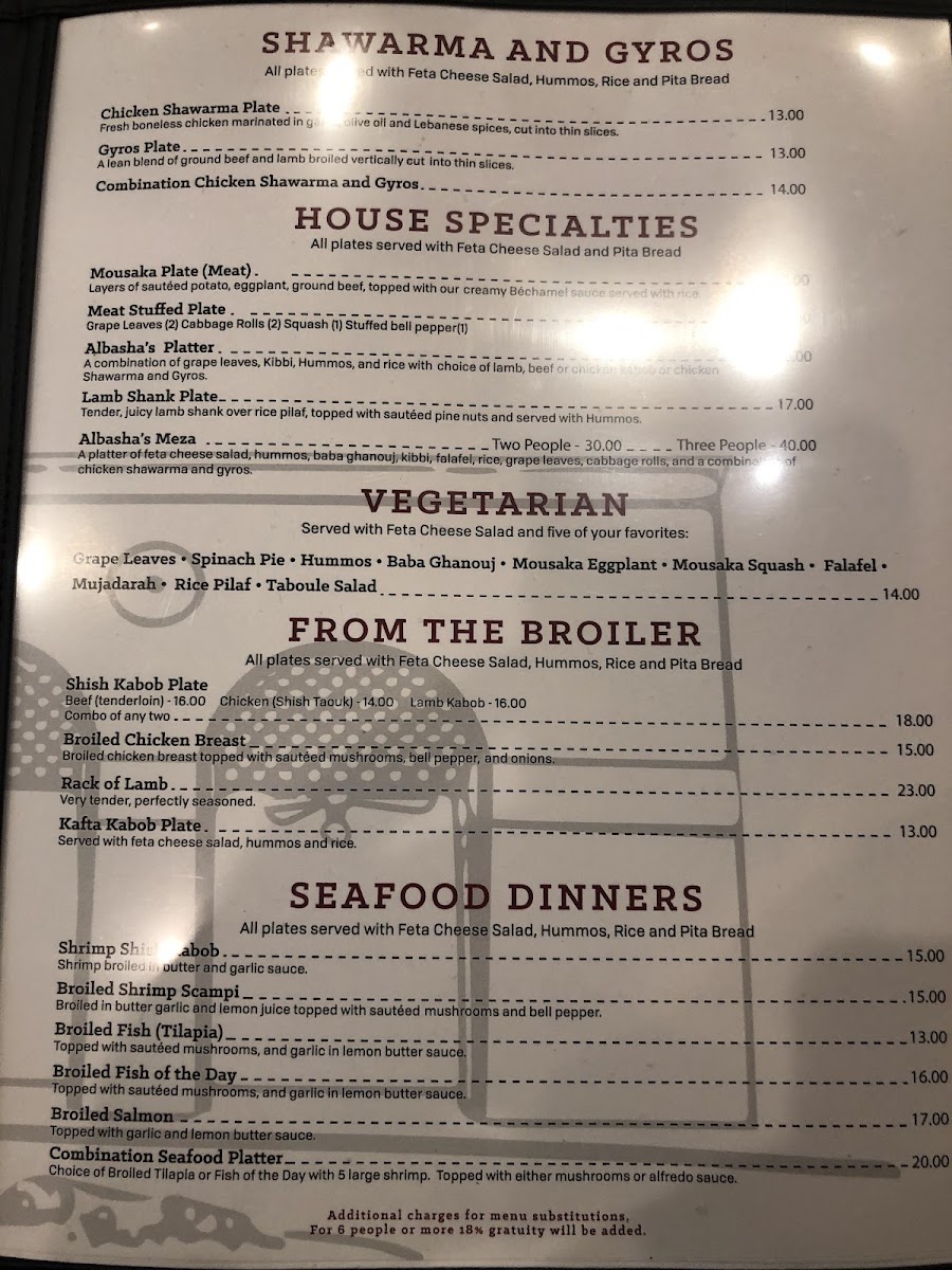 Menu Albasha Greek & Lebanese Restaurant-3