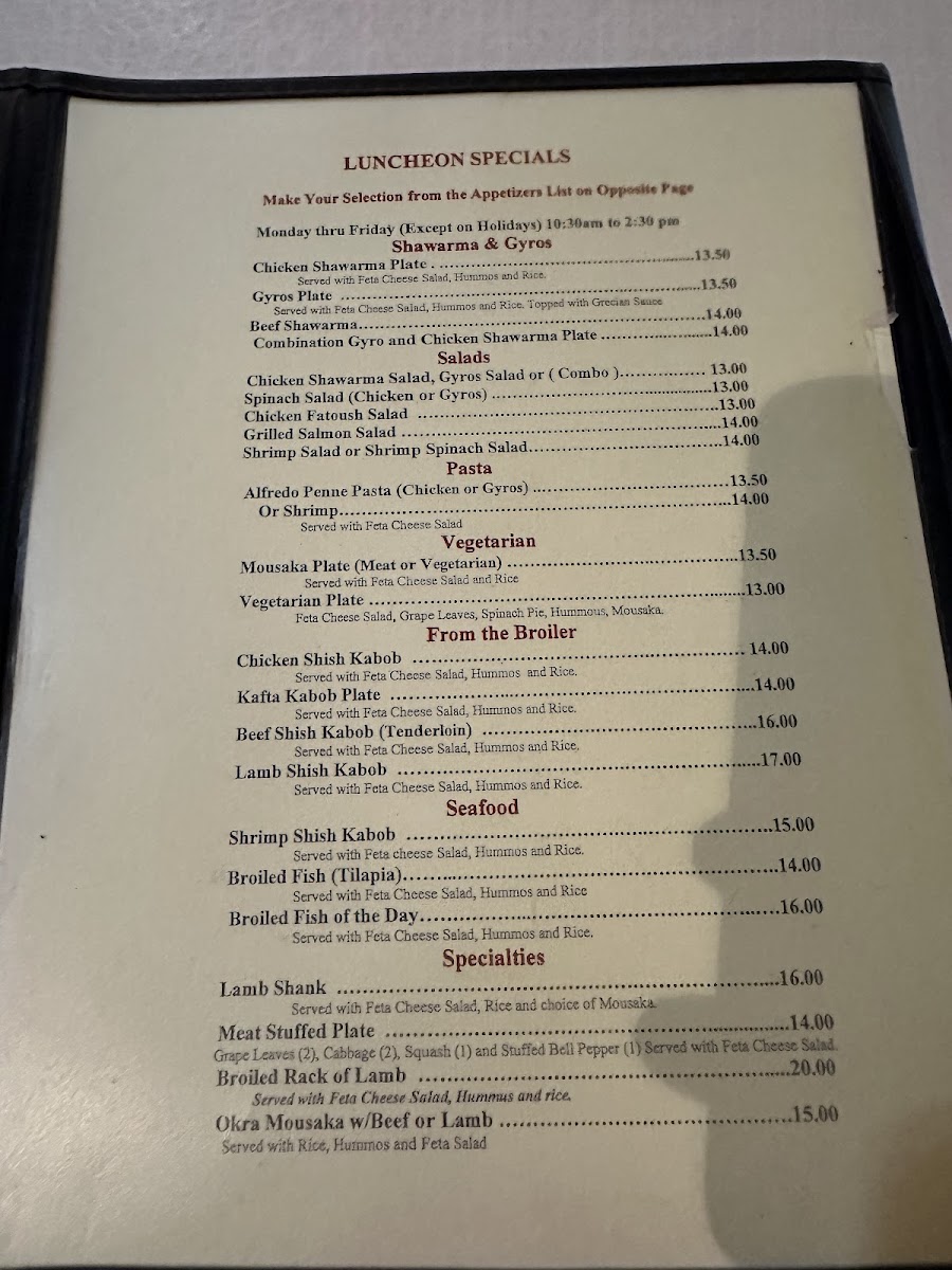 Menu Albasha Greek & Lebanese-1