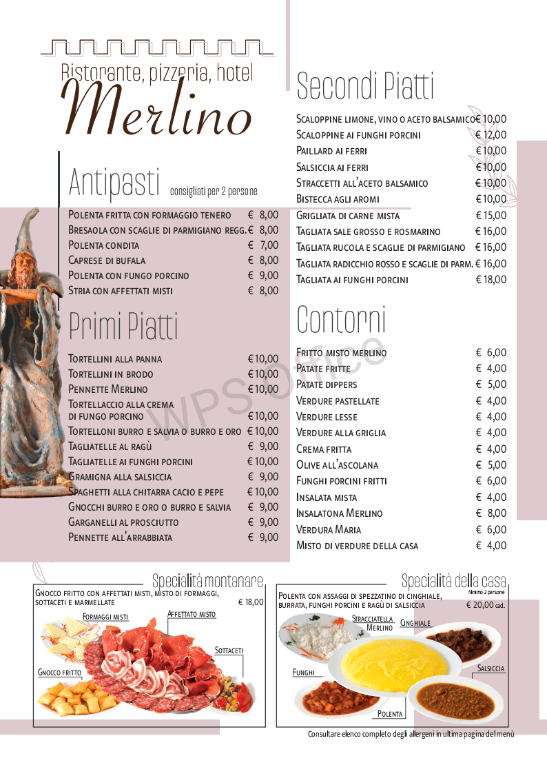 Menu Albergo Ristorante Merlino-1