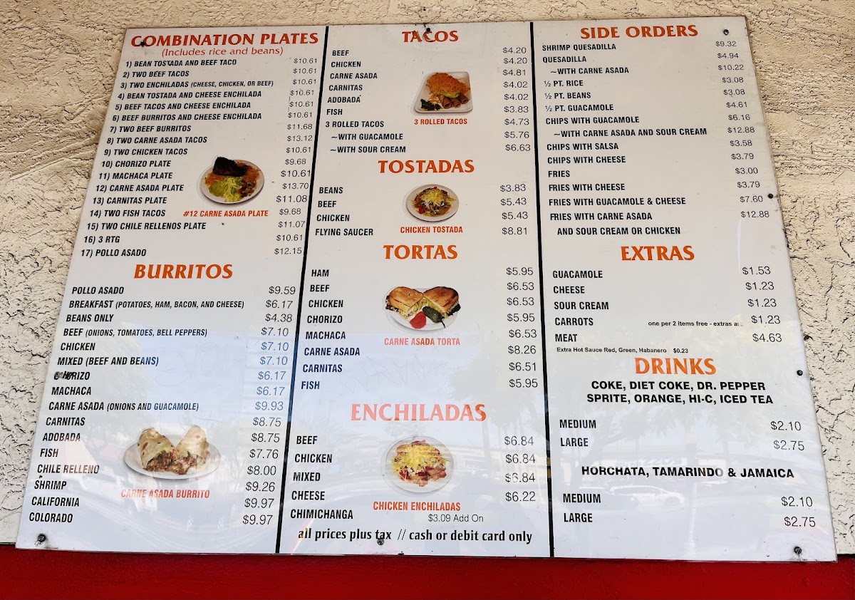 Menu Albertaco's Mexican Food-1
