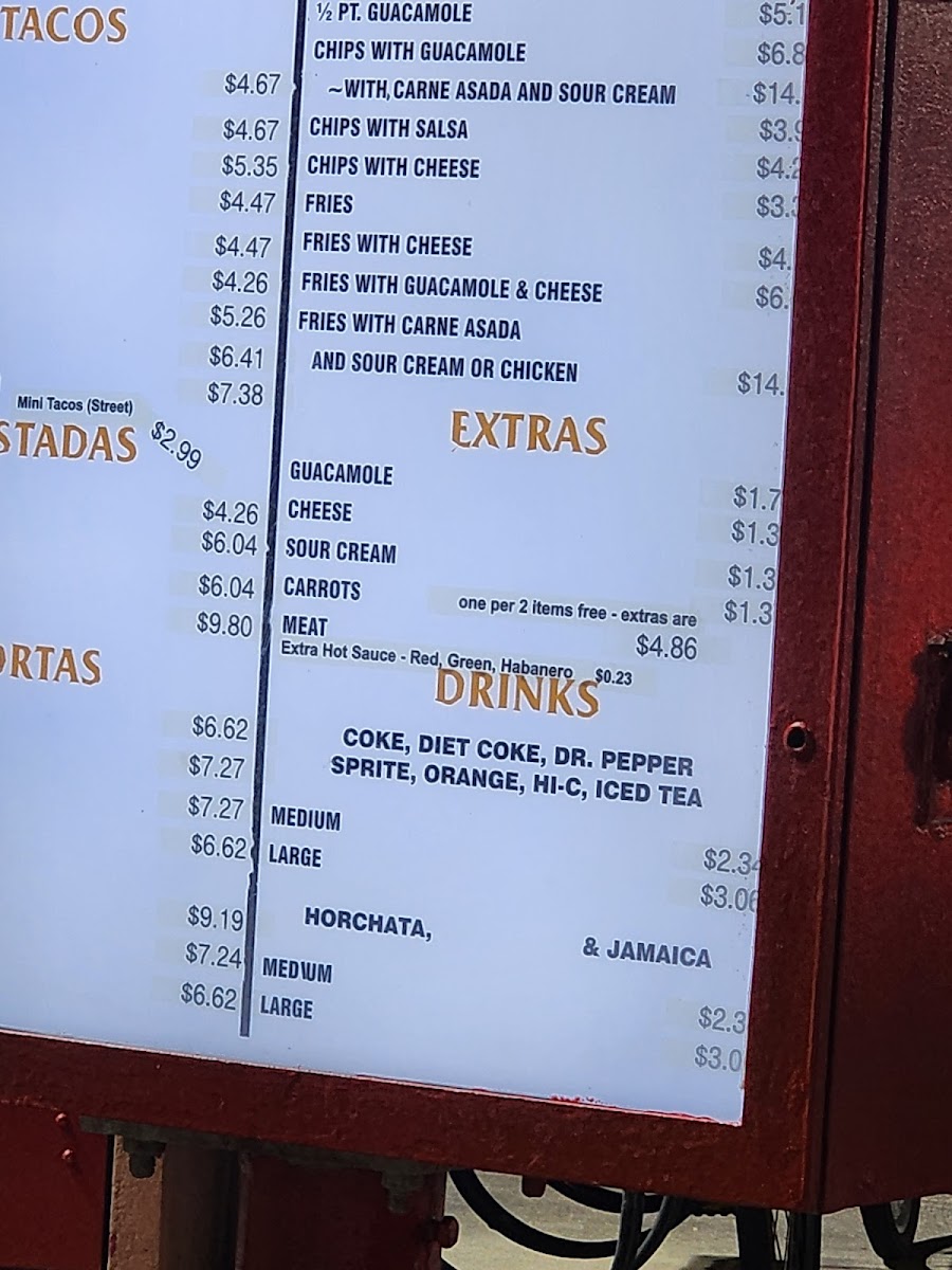 Menu Albertaco's Mexican Food-4
