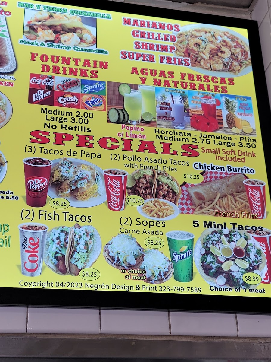Menu Albertio's Fresh Mexican Food-2