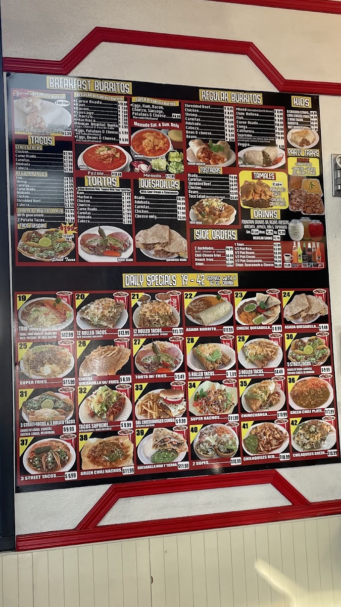 Menu Alberto's Mexican Food-1