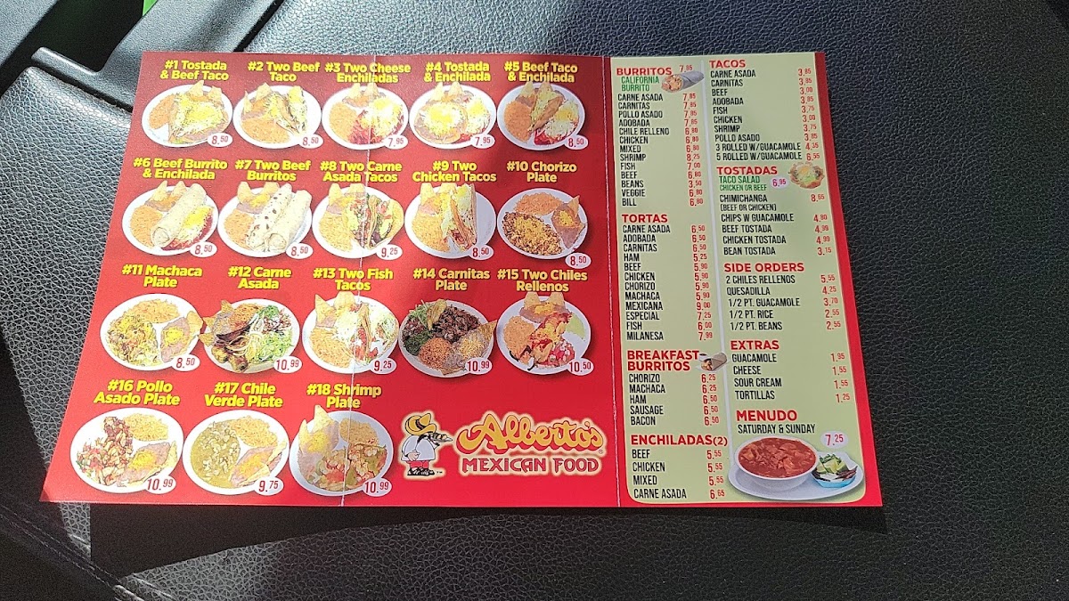 Menu Alberto's Mexican Food-2