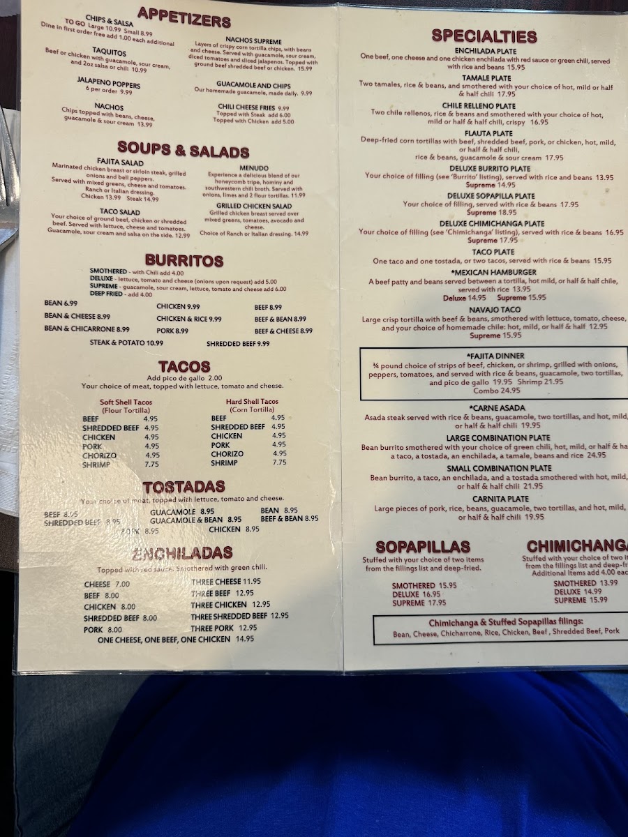 Menu Alberto's Restaurant-1