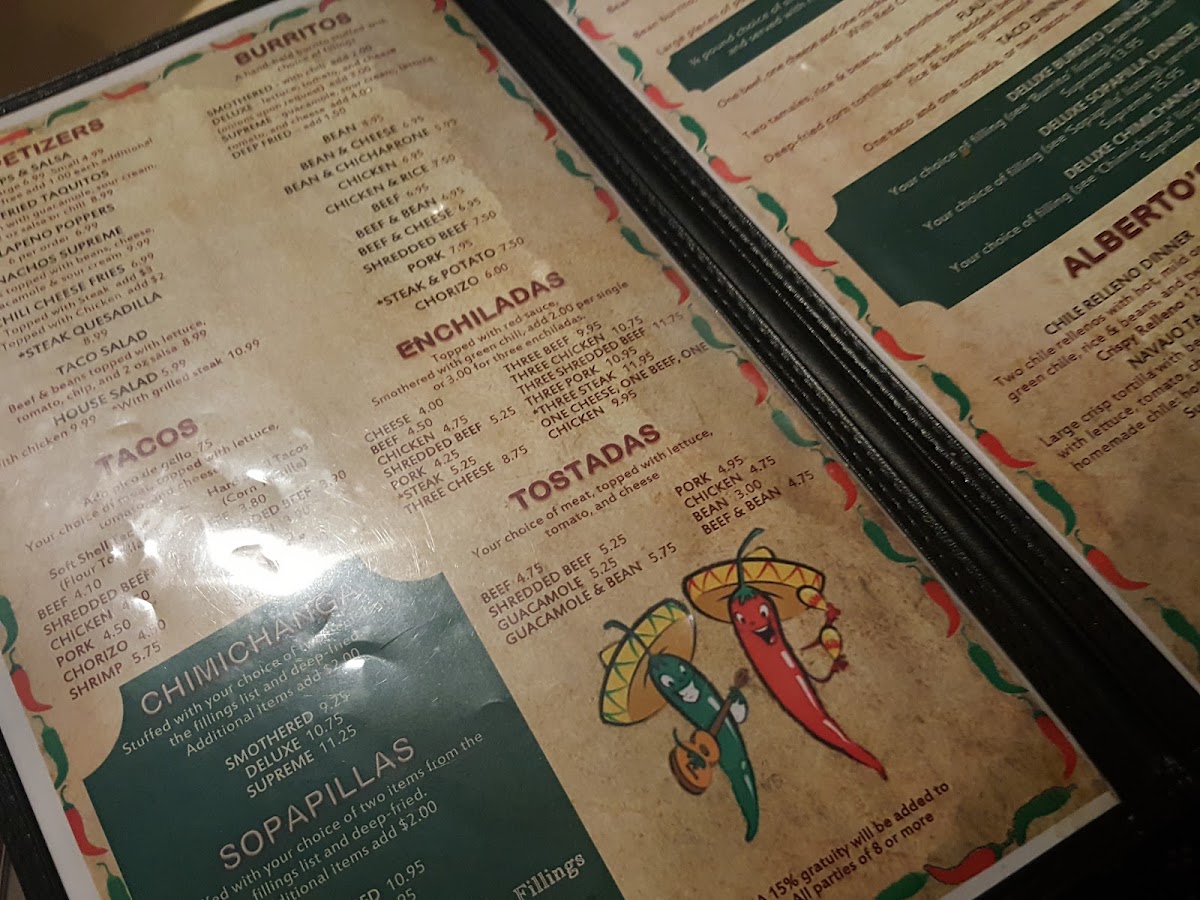 Menu Alberto's Restaurant-7