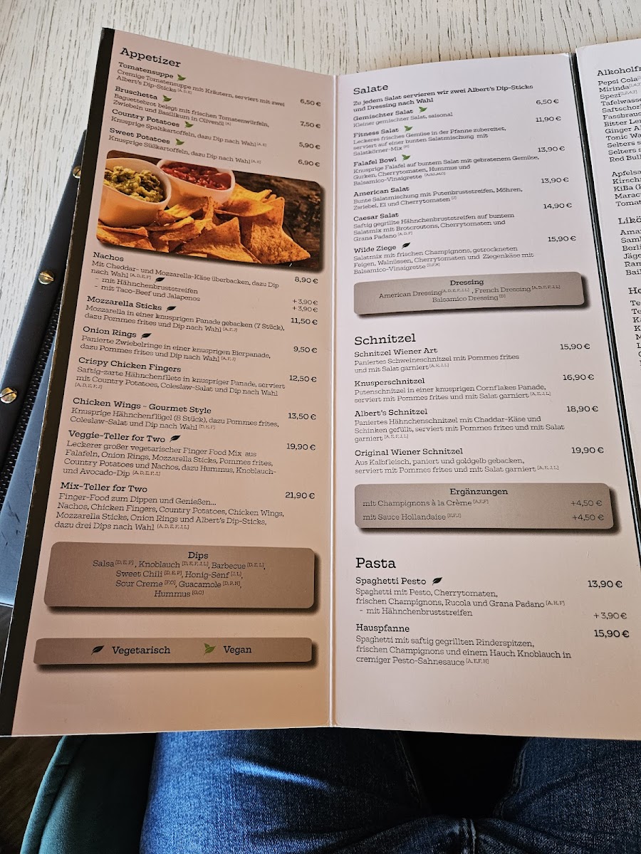 Menu Albert's Restaurant-4