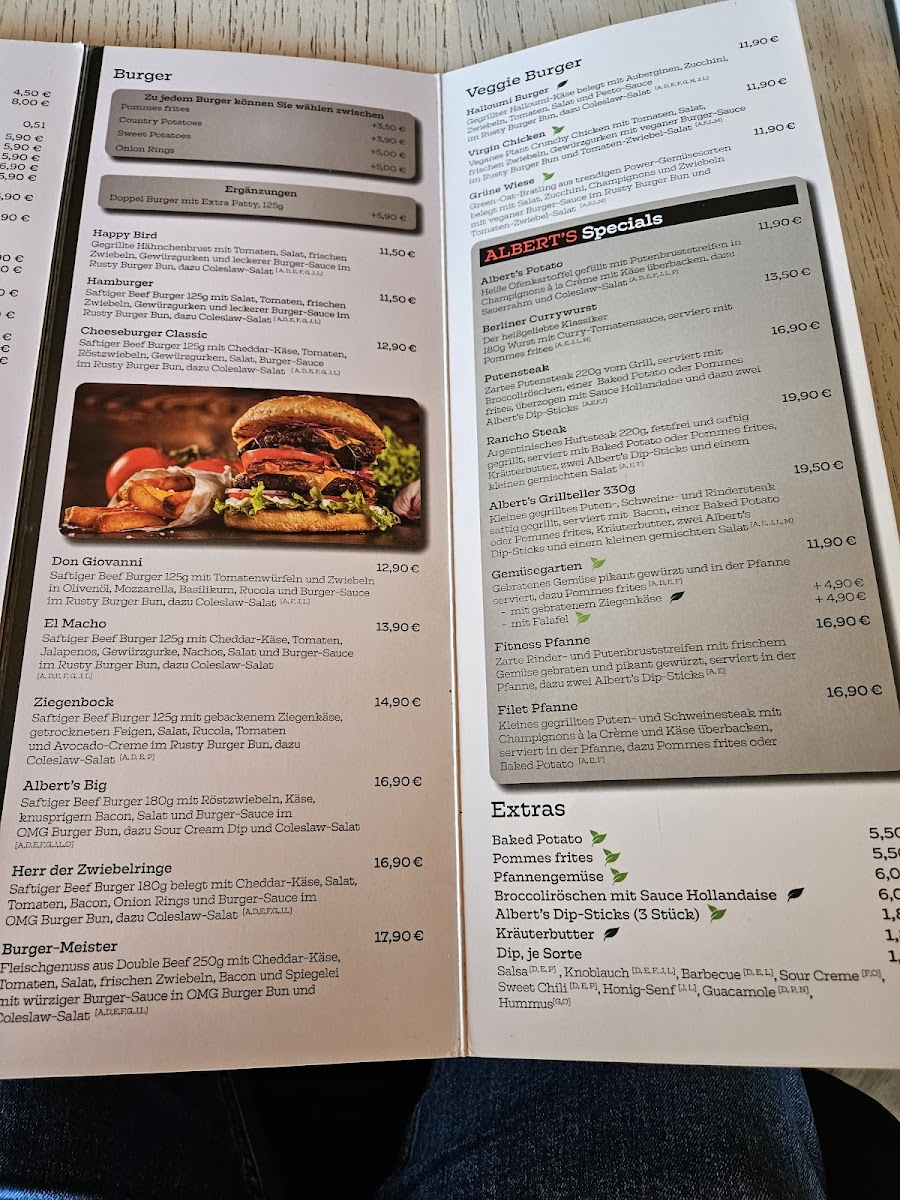 Menu Albert's Restaurant-5