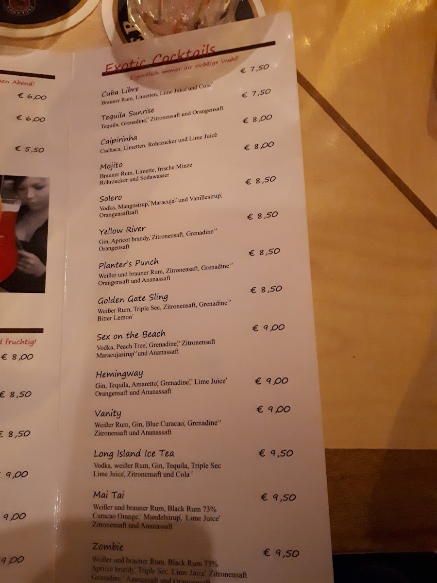 Menu Albert's Restaurant-8