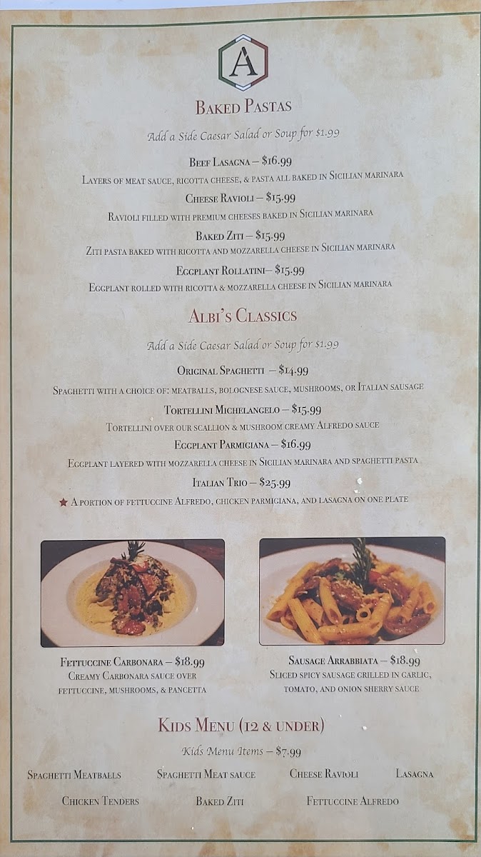 Menu Albi's Vite Italian Kitchen-5
