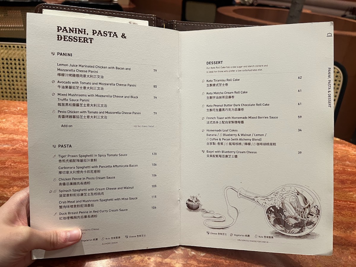 Menu Alchemy Origin-1
