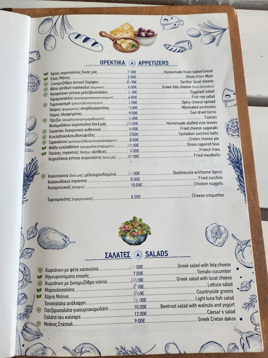 Menu Alexandros Taverna - Serifos-1