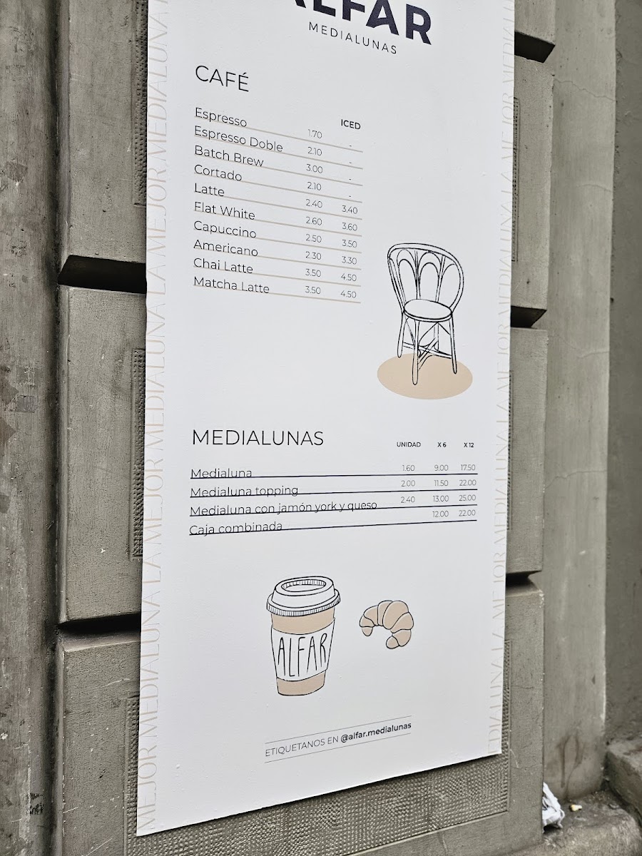 Menu Alfar Medialunas & Café-5