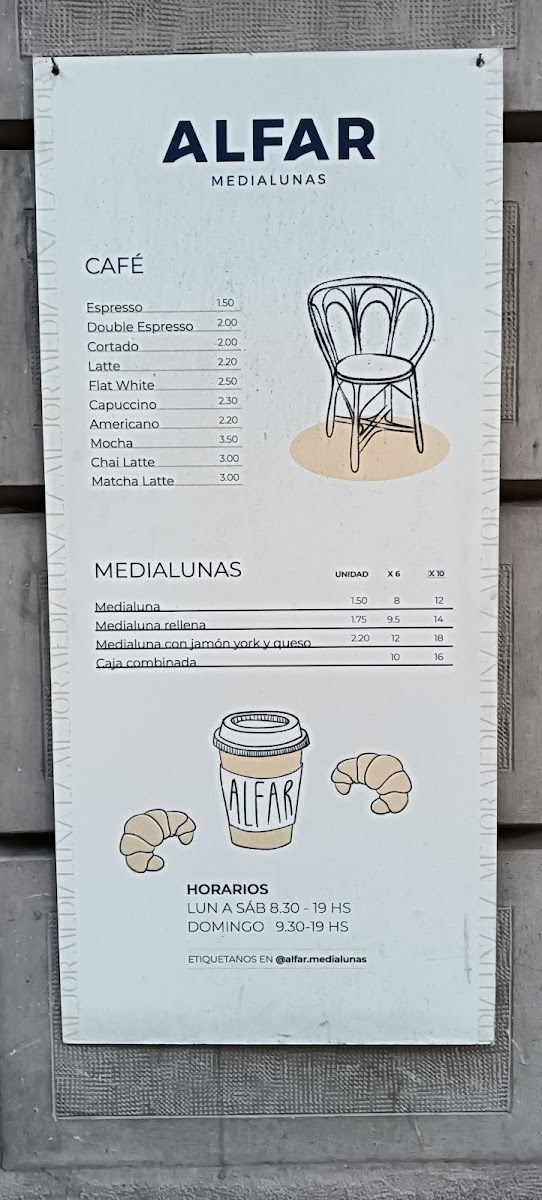 Menu Alfar Medialunas & Café-7