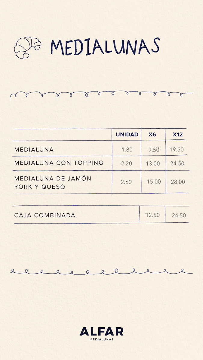 Menu Alfar Medialunas & Café-8