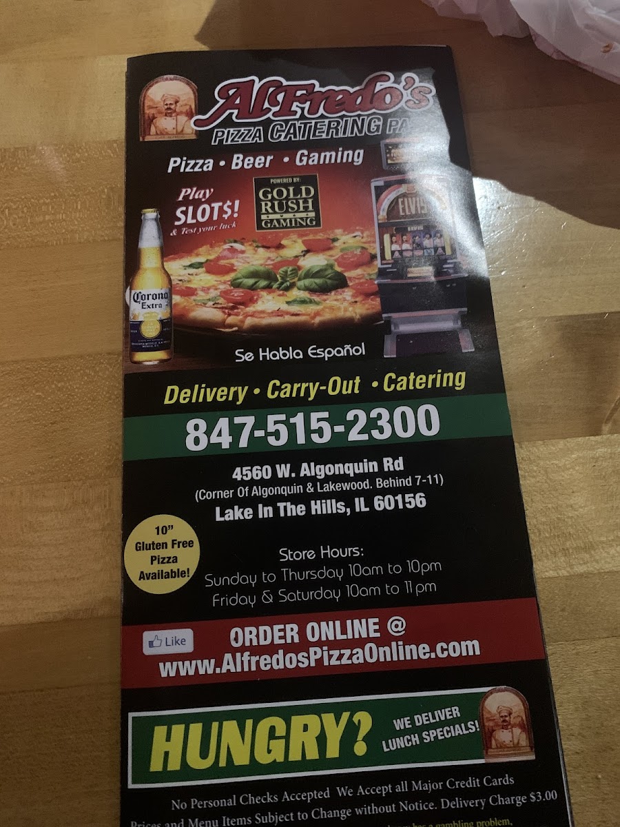 Menu Alfredo's Pizza & Pasta-5