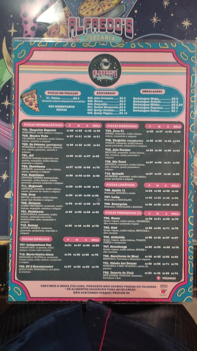 Menu Alfredo's Pizzaria-7
