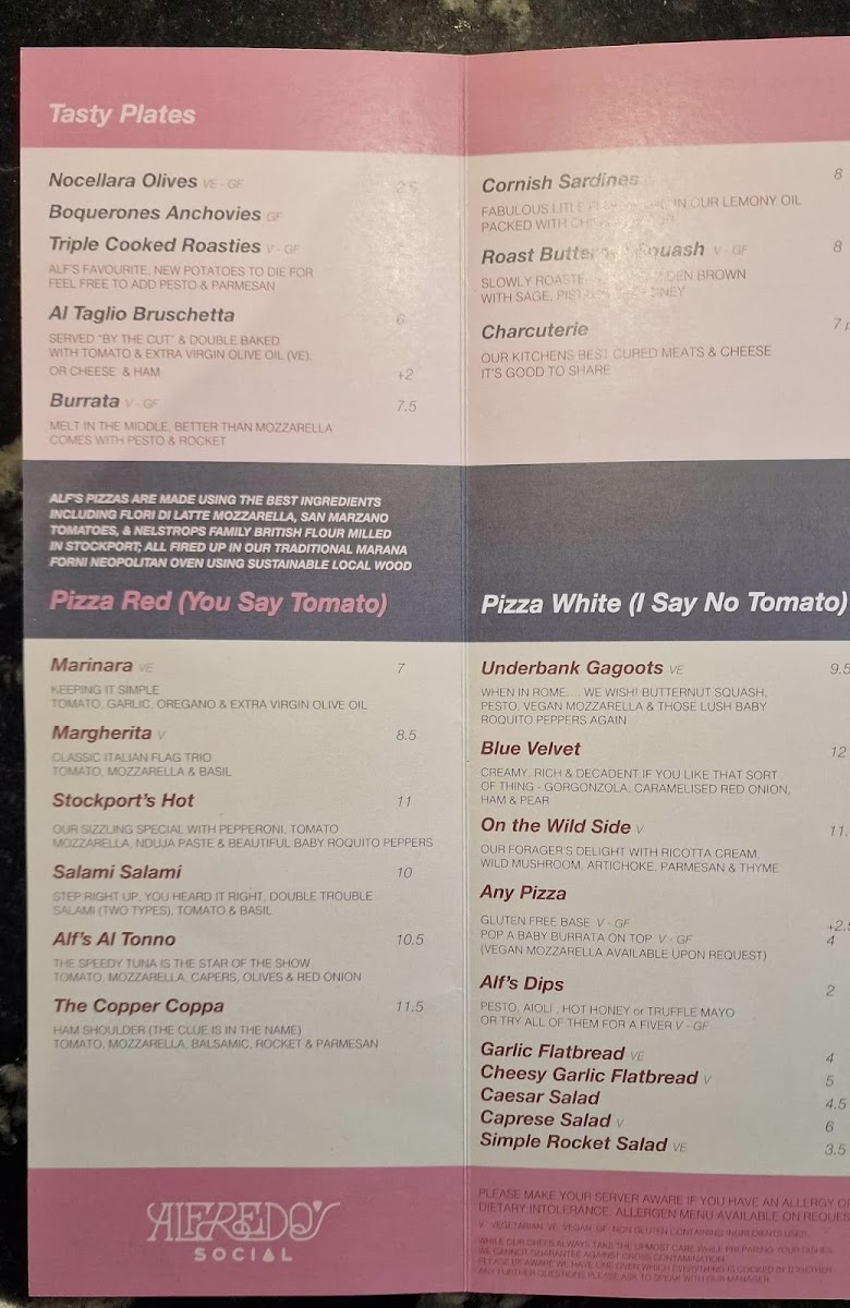 Menu Alfredo's-1