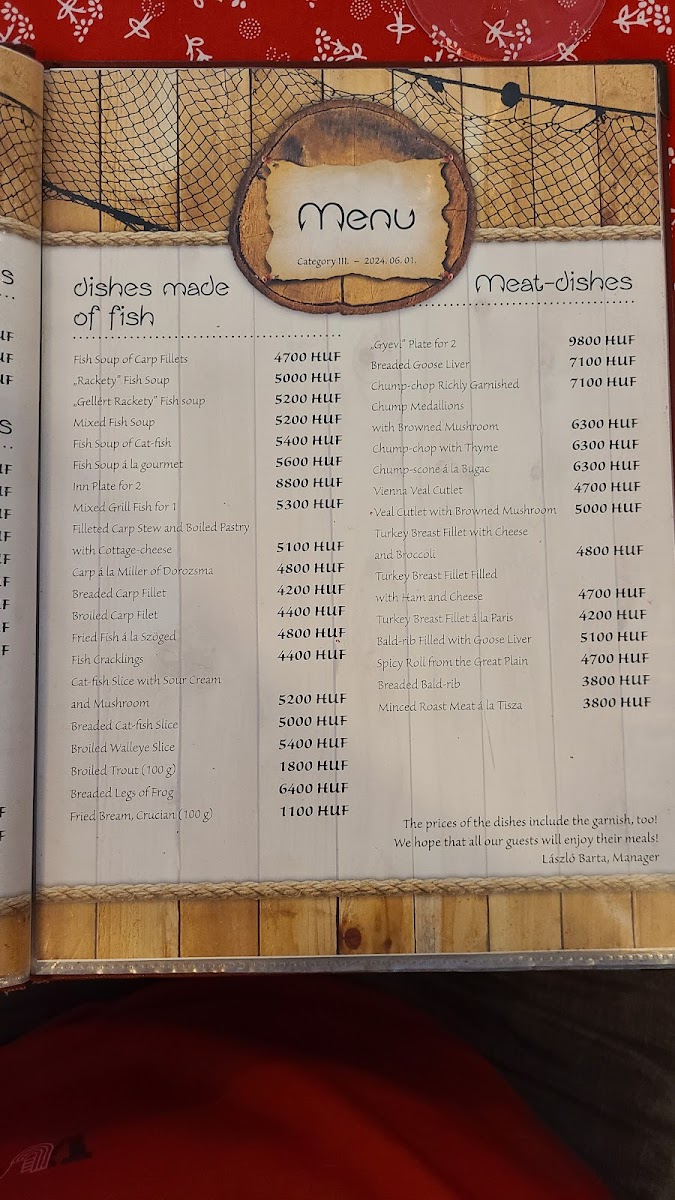 Menu Algyői Halászcsárda-7