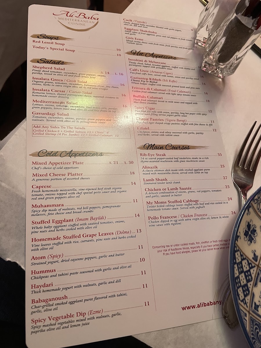 Menu Ali Baba Mediterranean & Turkish Cuisine-9