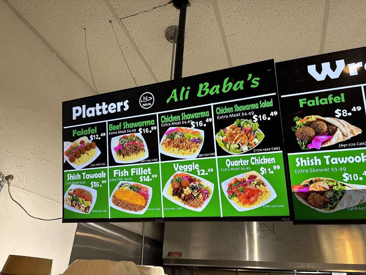 Menu Ali Baba’S Middle Eastern Cuisine - 73 Queen St E-5