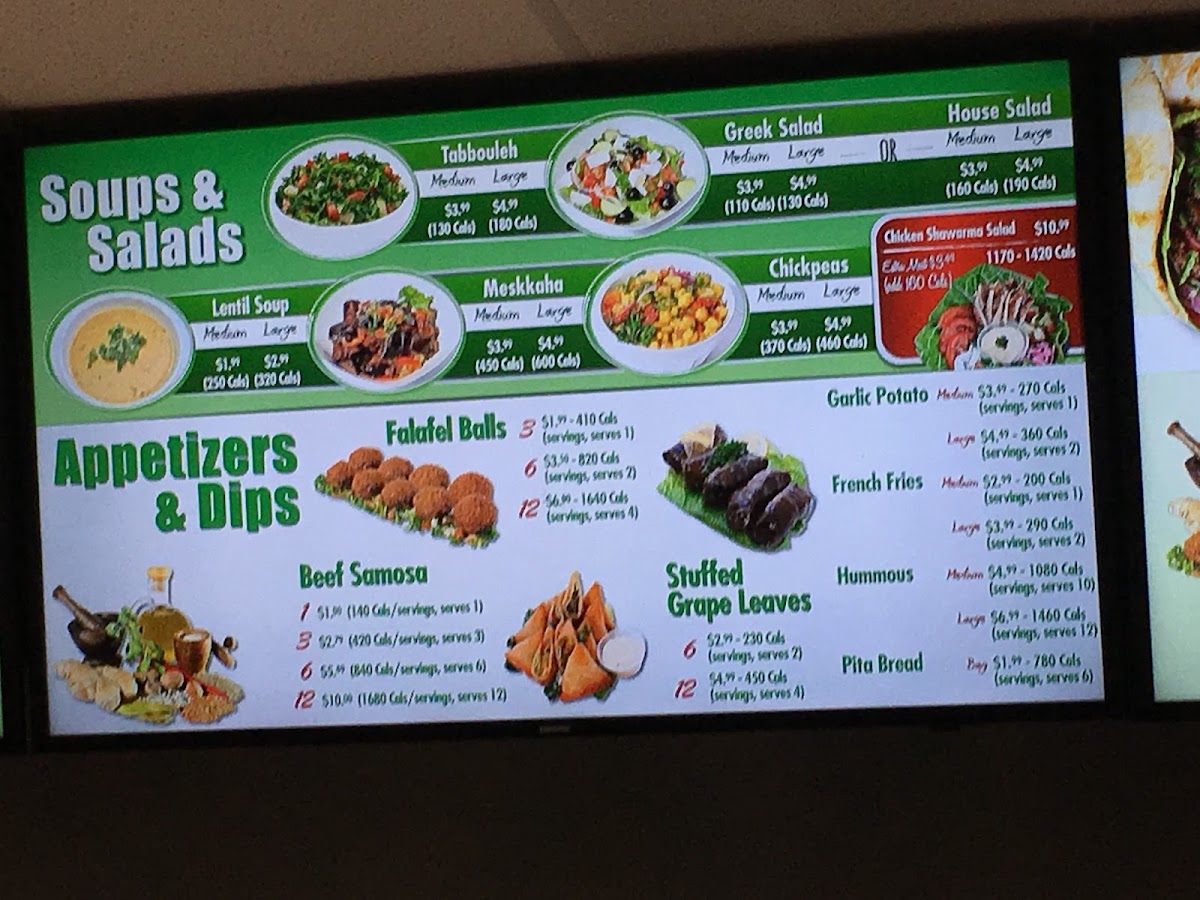 Menu Ali Baba's Middle Eastern Shawarma - 901 King St.-7