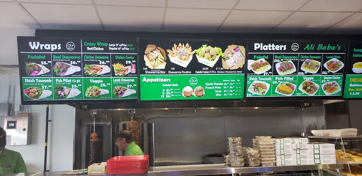 Menu Ali Baba's Middle Eastern Shawarma - 901 King St.-9